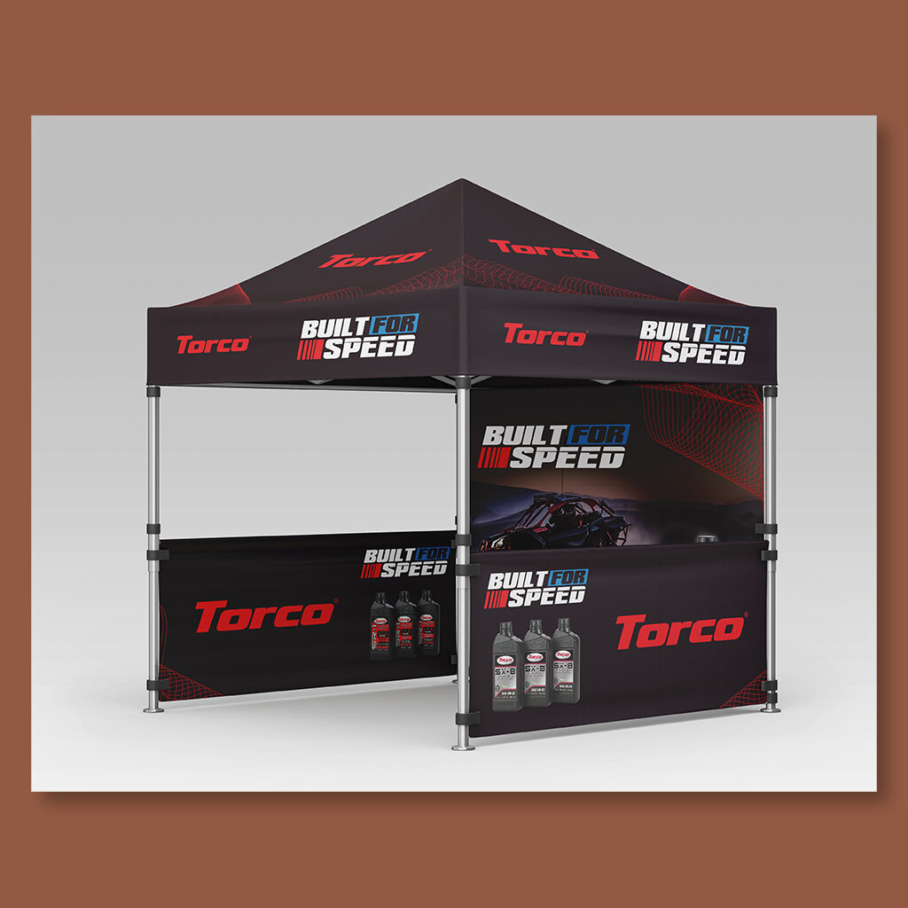Torco-Motor-Oil-Trade-Show-Booth side-view
